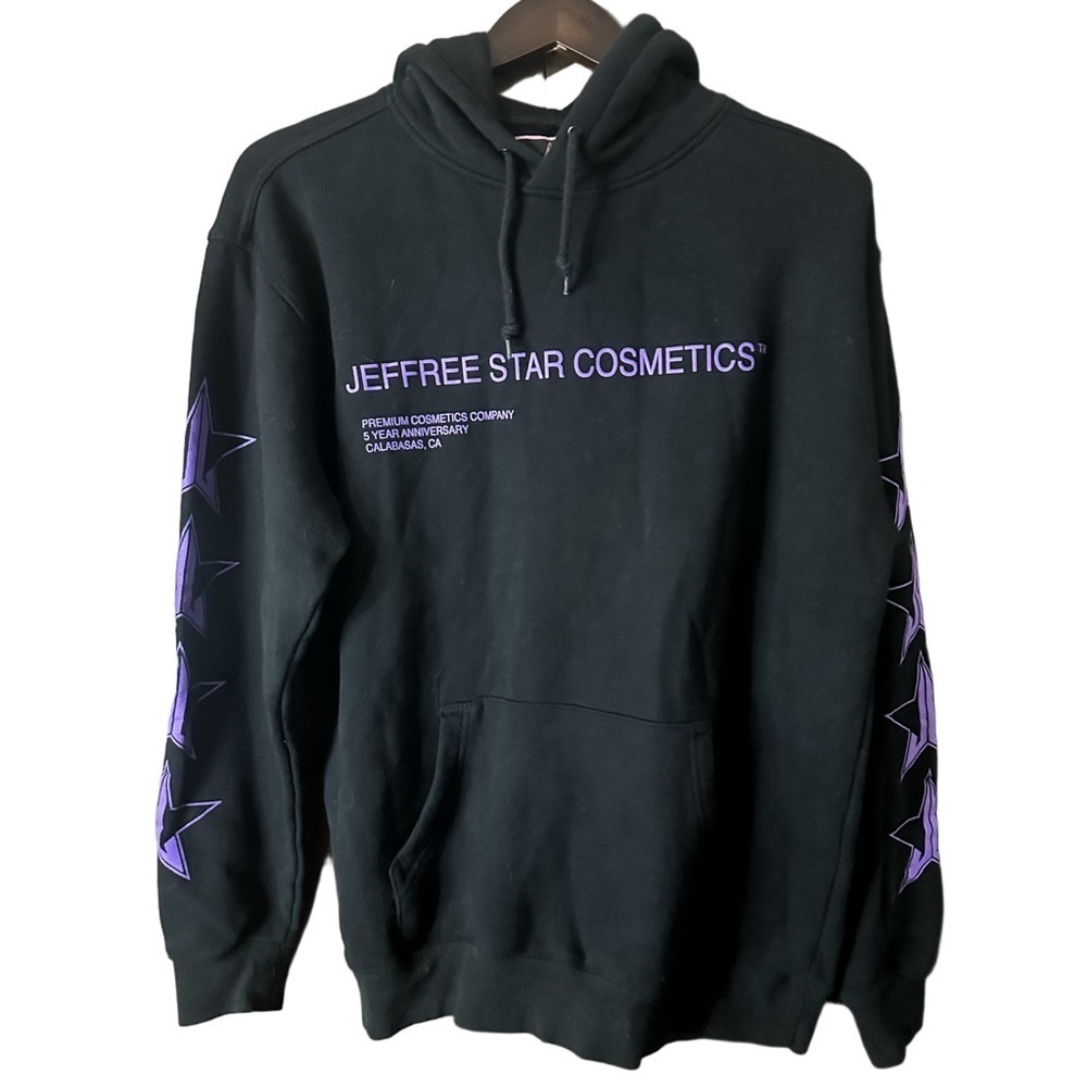 Jeffree Star Cosmetics Black Fleece Hoodie 5 Year Anniversary Iconic Sz M